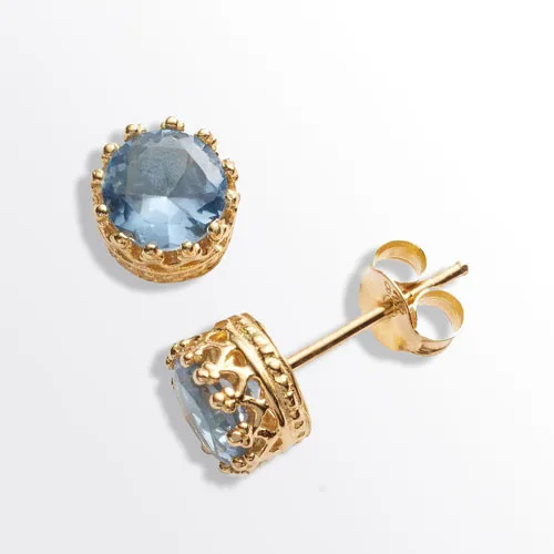 Bông Tai Topaz Vàng 18k