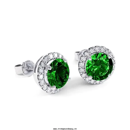 Bông Tai Sapphire Green