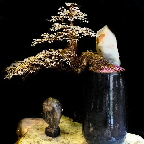 Cây Bonsai Thạch Anh Trắng