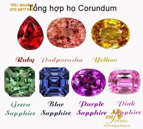 Ruby Và Sapphir Corundum