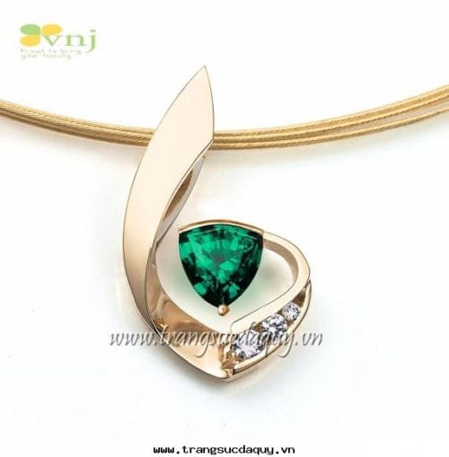 Mặt Dây Chuyền Đá Sapphire Green MDS2