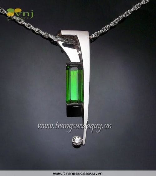Mặt Dây Chuyền Đá Sapphire Green MDS3