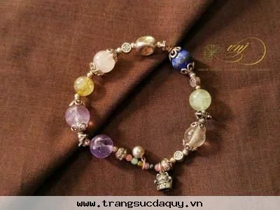 Vòng tay Ngũ sắc mix charm VS12