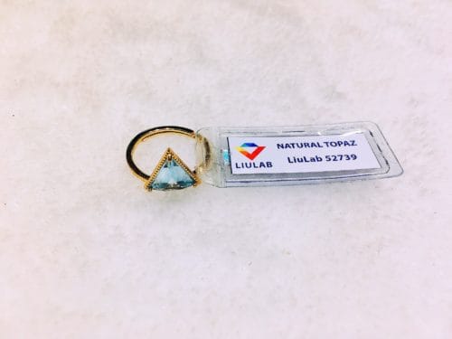 Nhẫn Đá Topaz Kiểm Định Tại VNJ