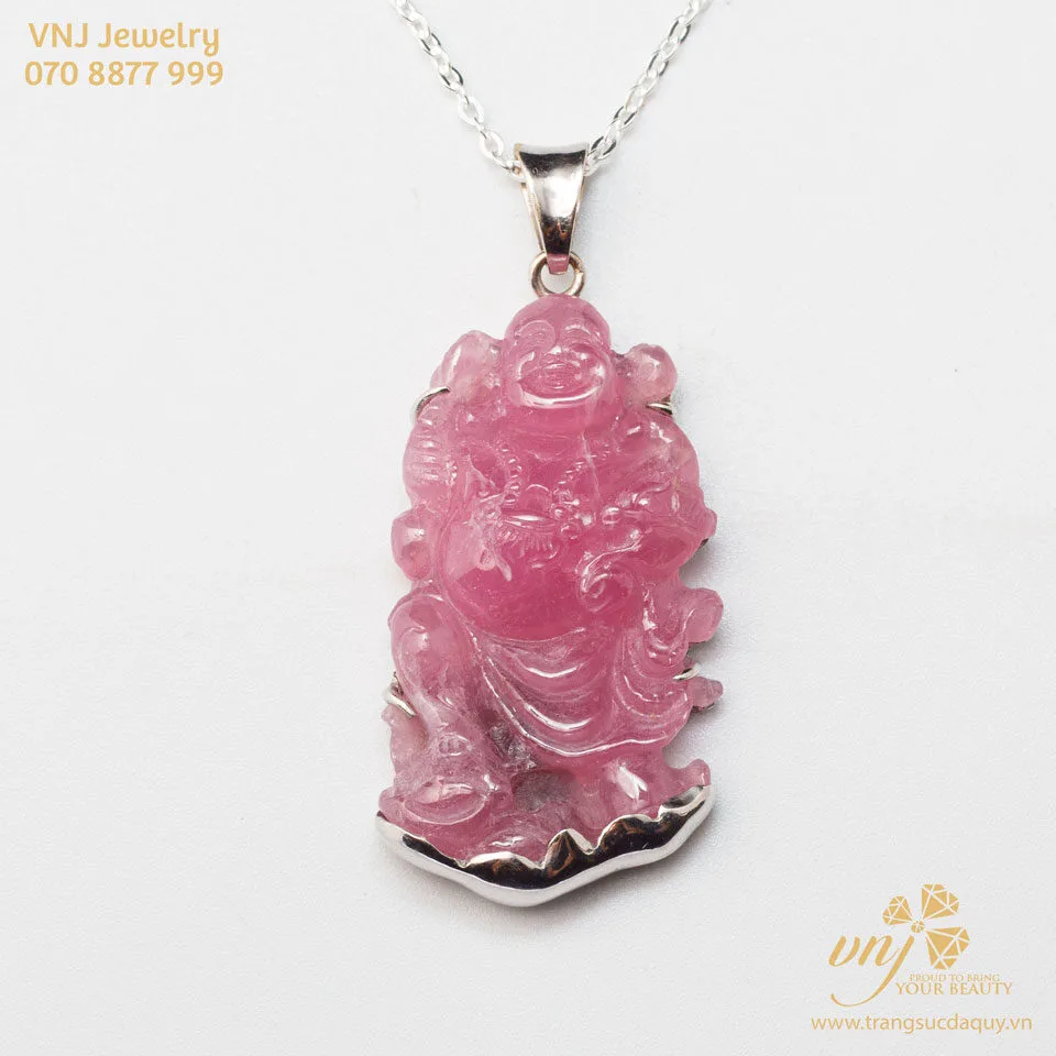Tượng Di Lặc Ruby Bọc Vàng