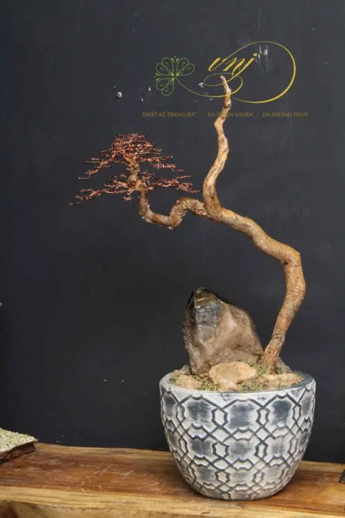 Bonsai Dây Đồng Đá Garnet CBS-B012