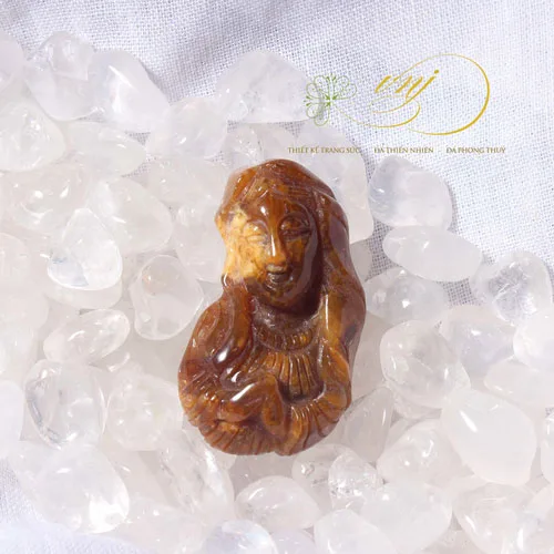 Mặt Dây Chuyền Maria đá Quý