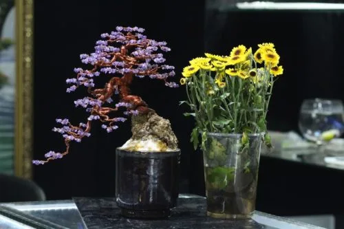 Bonsai Để Bàn Đá Thạch Anh Tím MBS-B003