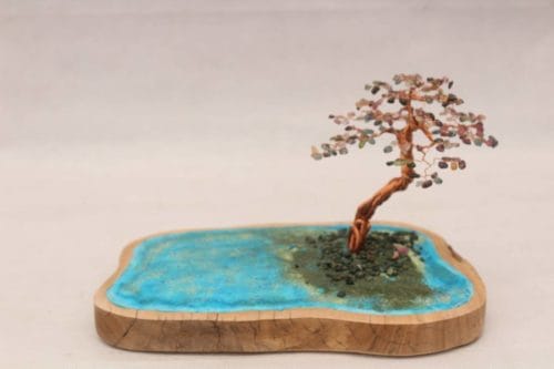 Bonsai Dây Đồng Đá Quý Mini MBS-B014