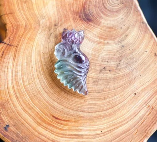 Hồ Ly Đá Fluorite MT24