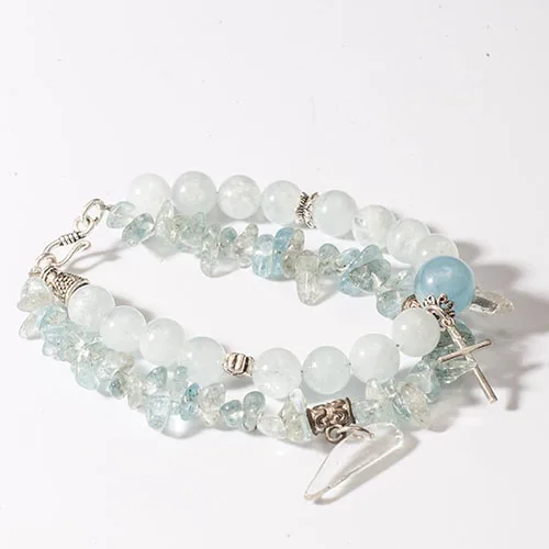 Vong Tay Aquamarine Mix Charm