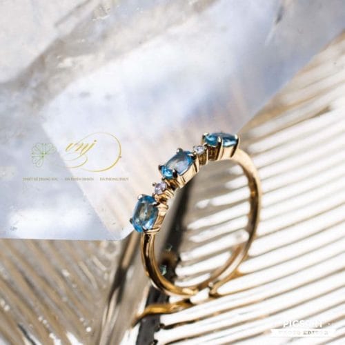 Nhẫn đá topaz NNT1400