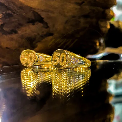 Nhẫn đeo Ngón Út Mặt Số 50 