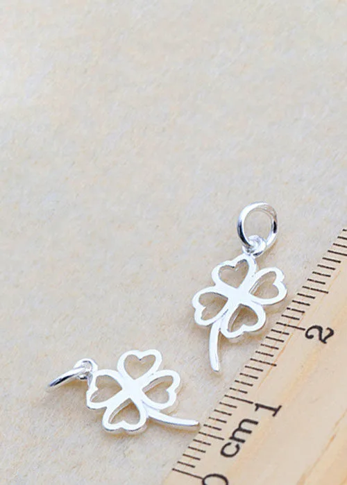Charm Bạc Cỏ 4 Lá CT03