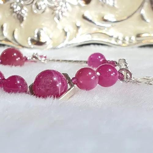 Vòng tay Ruby Mix Charm bạc 925
