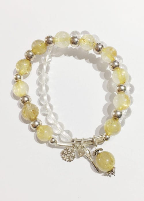 Vòng Charm Thạch Anh Tóc Vàng VCTV2