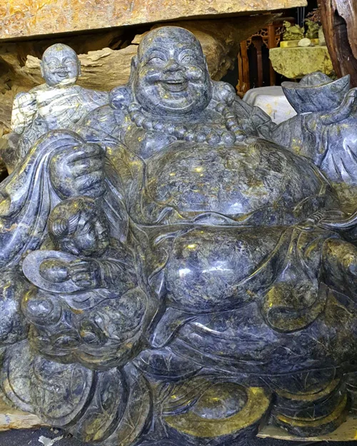 Tượng Di Lặc Corindon Sapphire Nặng Gần 500KG ( Đã Bán) - Ảnh 3