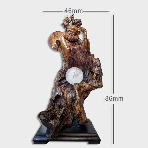 Tượng Đạt Ma Sư Tổ Gỗ Bách Xanh