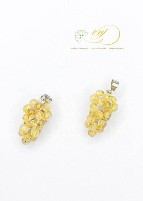 Charm Chùm Nho Thạch Anh Tóc Vàng BTTV1