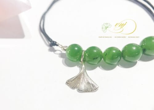 Vòng đá Nephrite - jade mix charm 