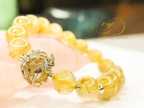 Vòng Tay Tóc Vàng Mix Charn