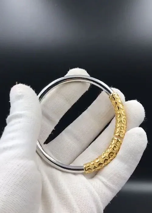 Vòng Tay Thiết Bản Kim Cô Vàng 18K Cao Cấp - Ảnh 2