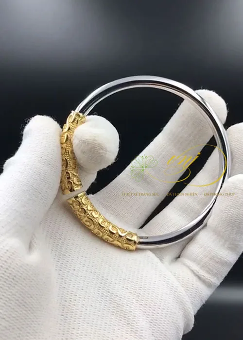 Vòng Tay Thiết Bản Kim Cô Vàng 18K Cao Cấp