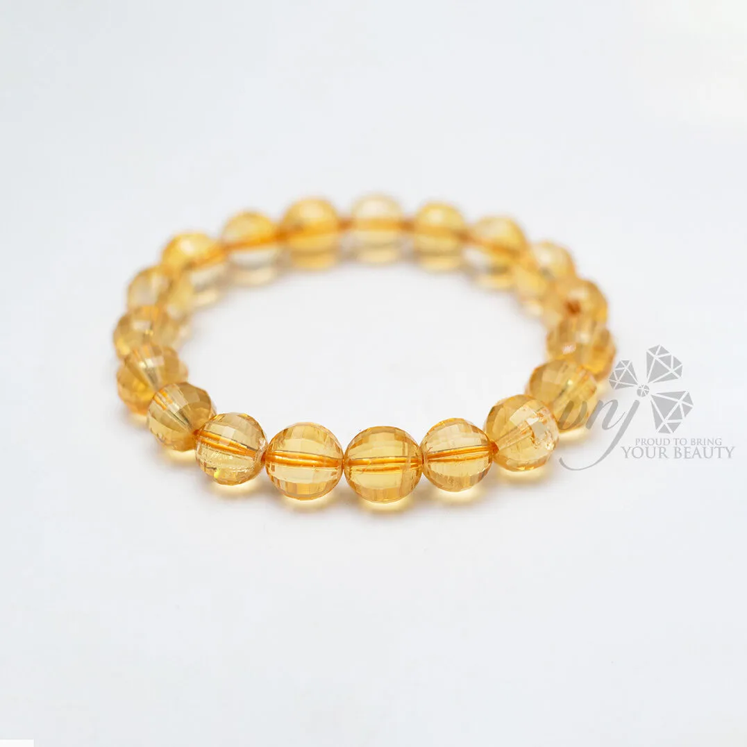 Chuỗi Vòng Đá Citrine Facet Vdqv2