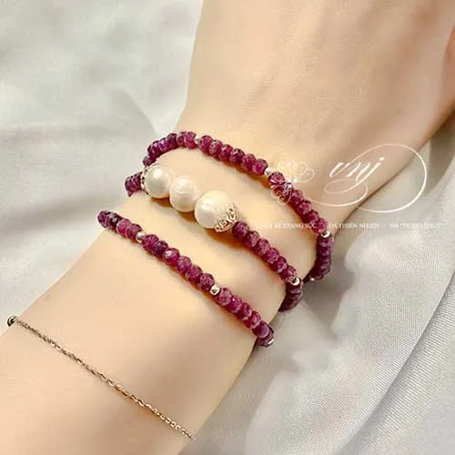 Vòng Tay Ruby Facet 2