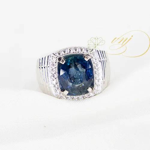 Nhẫn Sapphire Blue Vàng Trắng 18k (3)