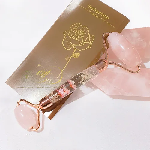 Cây Lăn Thạch Anh Hồng Thân Resin