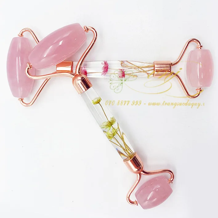Cây Lăn Thạch Anh Hồng Thân Resin