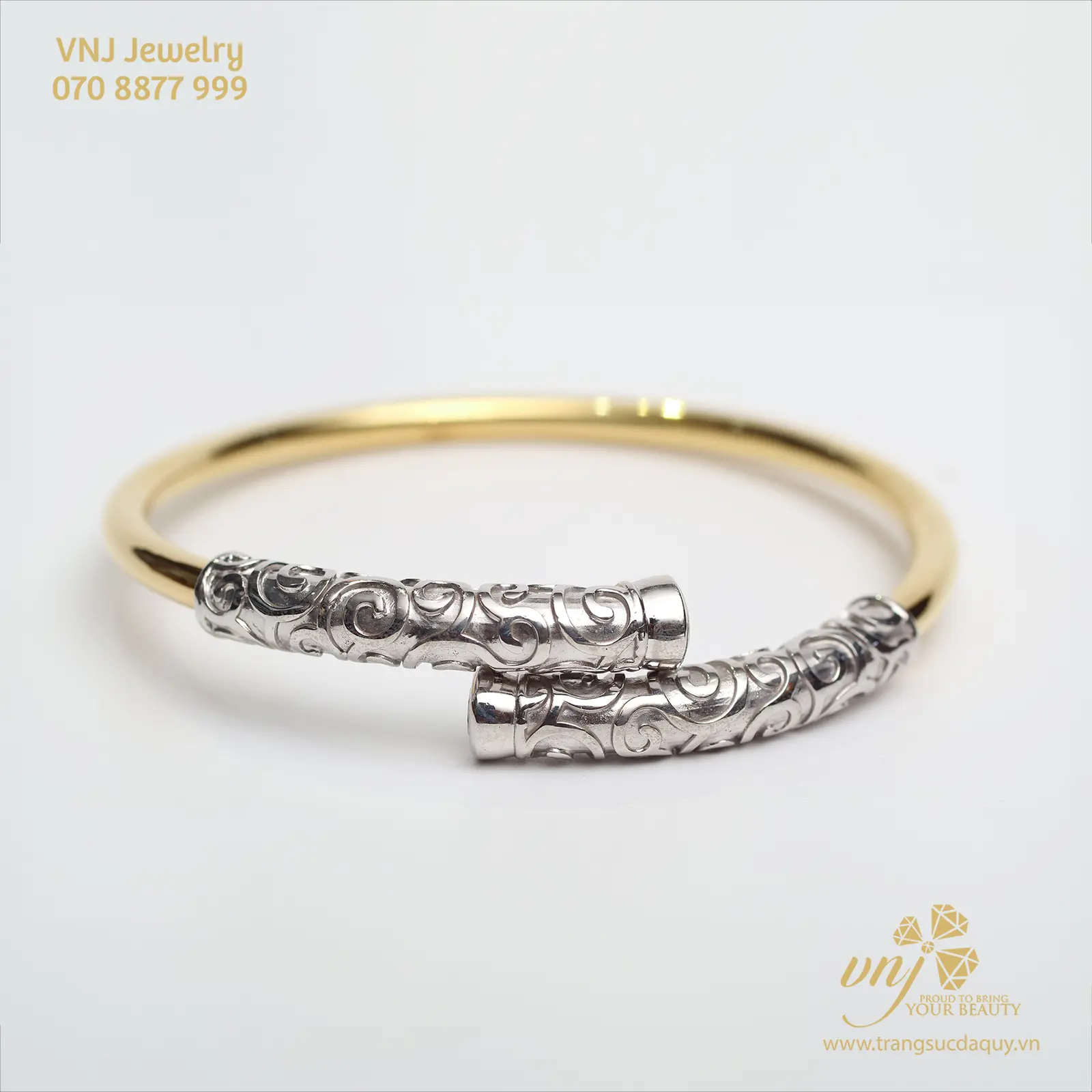 Vòng Tay Càn Khôn Gậy Như Ý Bạc 925