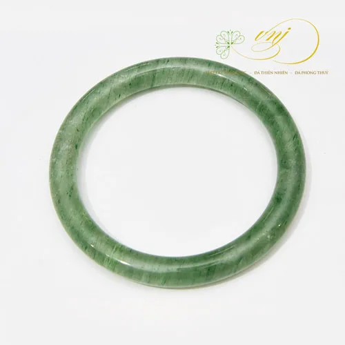 Vòng Tay Thạch Anh Xanh Nguyên Khối 