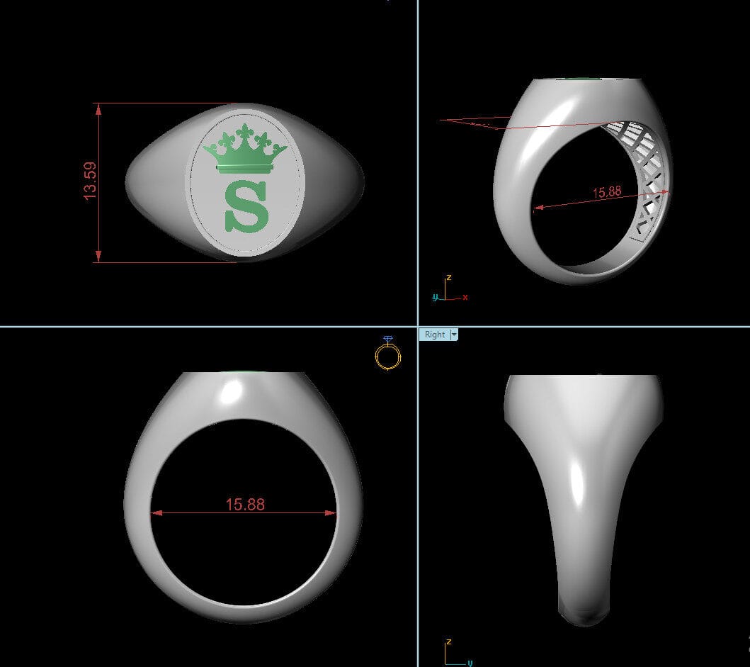 Nhẫn Kingmans Cho Nam Tên Tùy Chỉnh Nm31 (3)