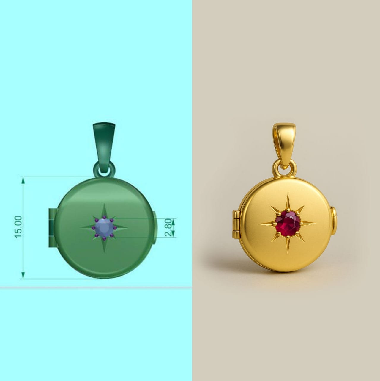 100 Mặt Dây Chuyền Lồng Ảnh Cực Đẹp