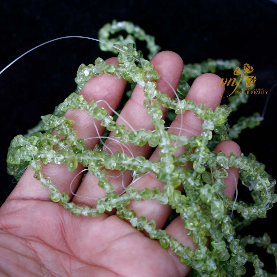 Chuỗi Đá Peridot Xanh Siêu Trong DVP1