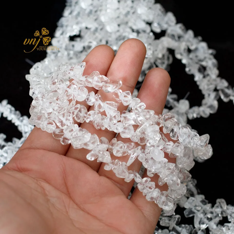 Chuỗi Đá Thạch Anh Trắng Vụn Siêu Trong DVQW1