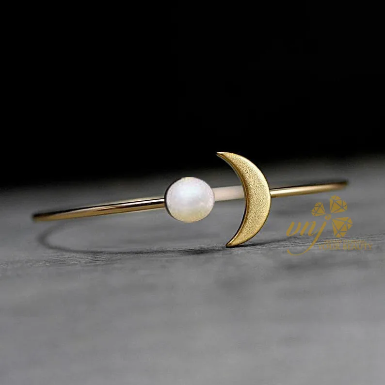 Vòng Tay Ngọc Trai Sun Moon Mặt Trăng - Mặt Trời  VNT5