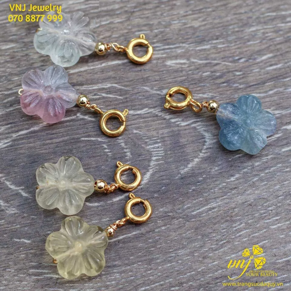 Hoa Mai Florit Thiên Nhiên Móc Khoá Charm Mặt Dây