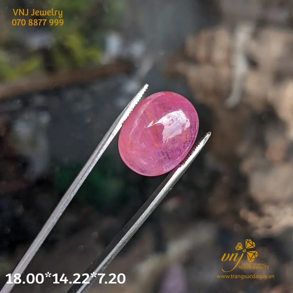 Ruby Mài Trơn Oval Độ Trong Chất Kính 18.0014.227.20