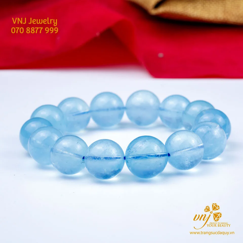 Chuỗi Vòng Tay Aquamarine Vip Vda4 4)