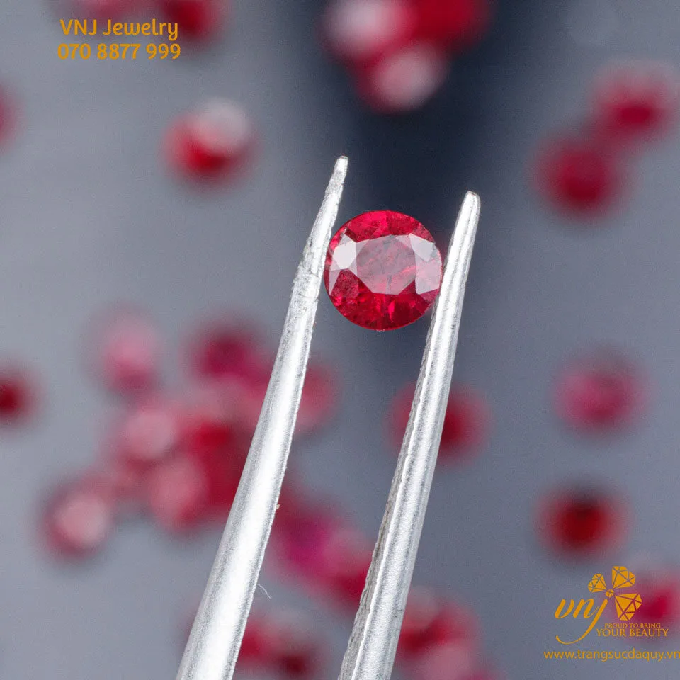 Đá Quý Ruby Lục Yên Thiên Nhiên 3.5 Ly