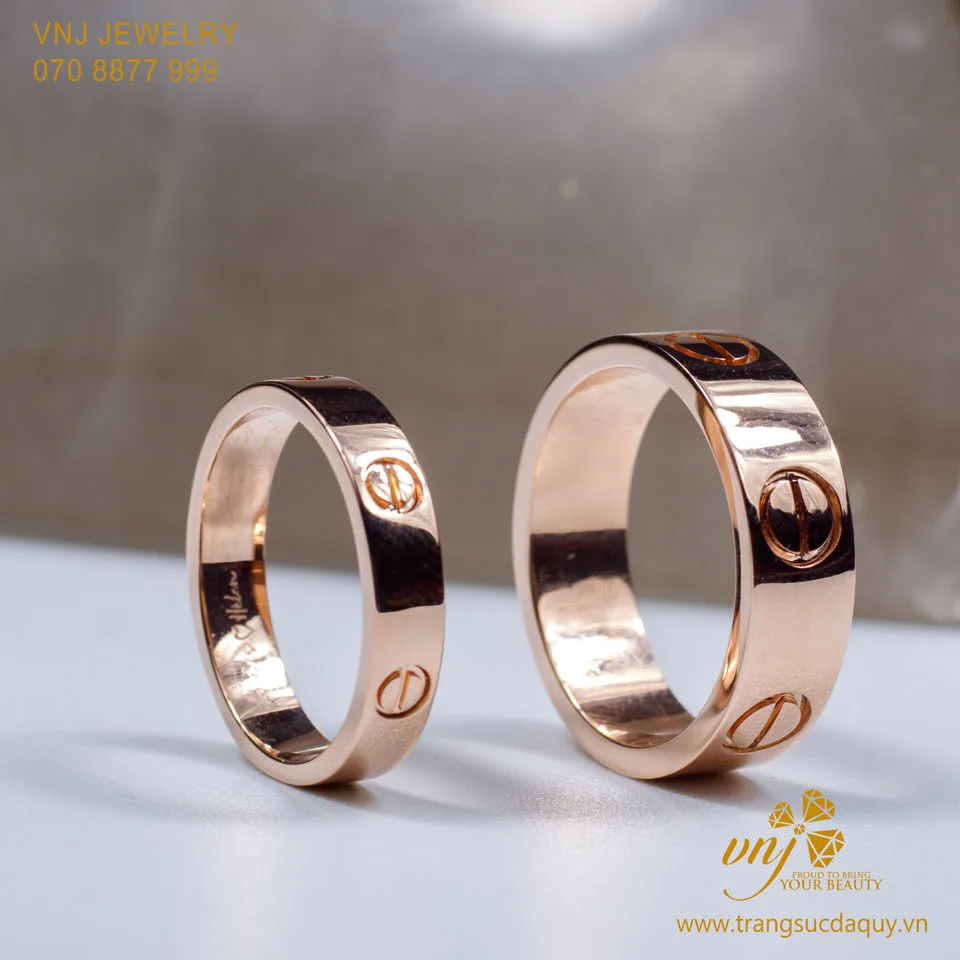Nhẫn Cưới Hoa Văn Catier NC34