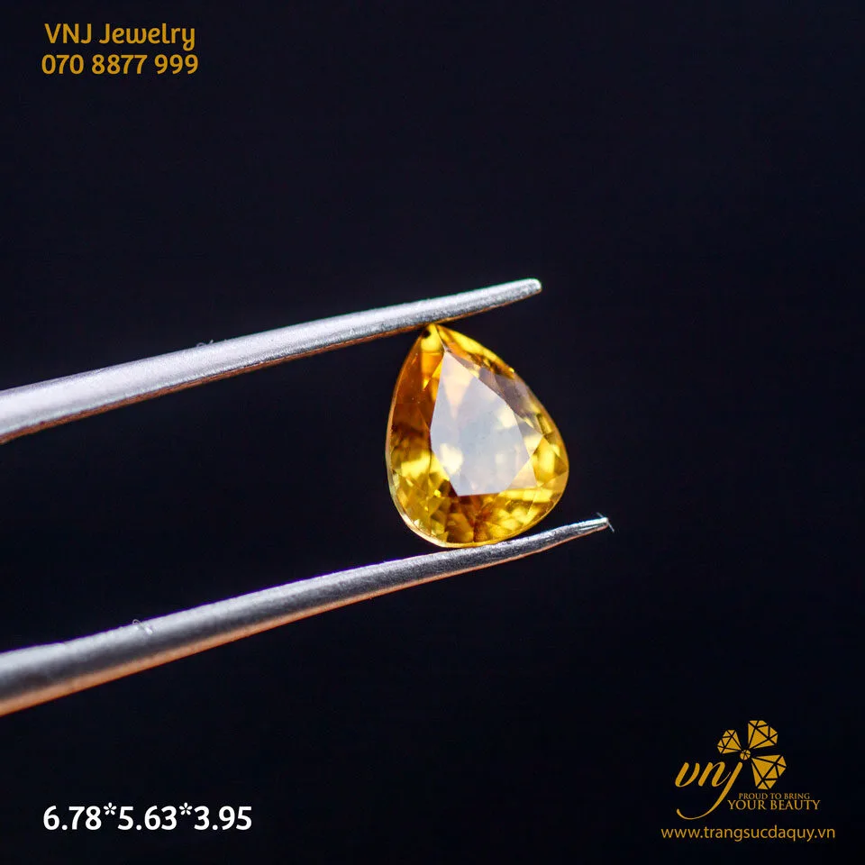 Sapphire Vàng Đậm giọt nước