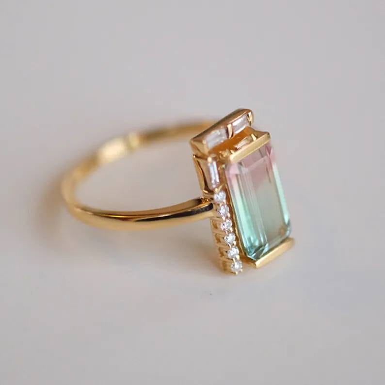 Nhẫn Tourmaline Bi Color Nwtm1 (4)