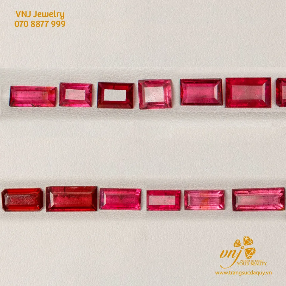 Đá Rubellite - Tourmaline Đỏ Thiên Nhiên Mài Giọt Nước