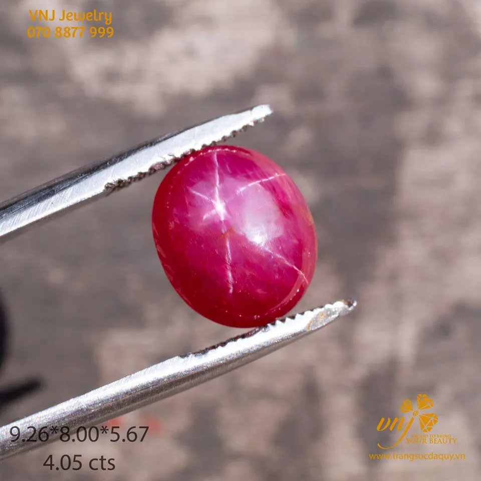 Đá Ruby Sao Thiên Nhiên Vjr22