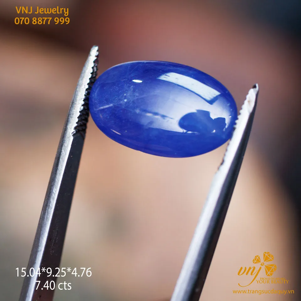 Sapphire Cabochon Xanh Blue