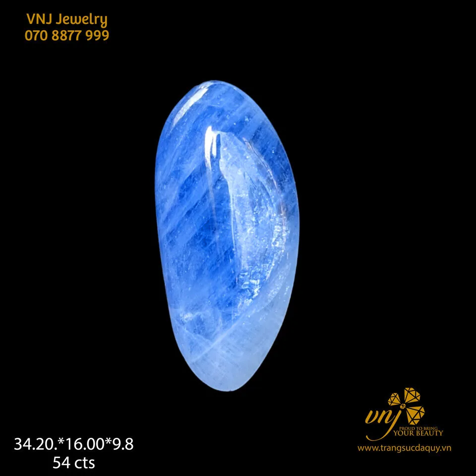 Sapphire Blue Mài Trơn Cabochon